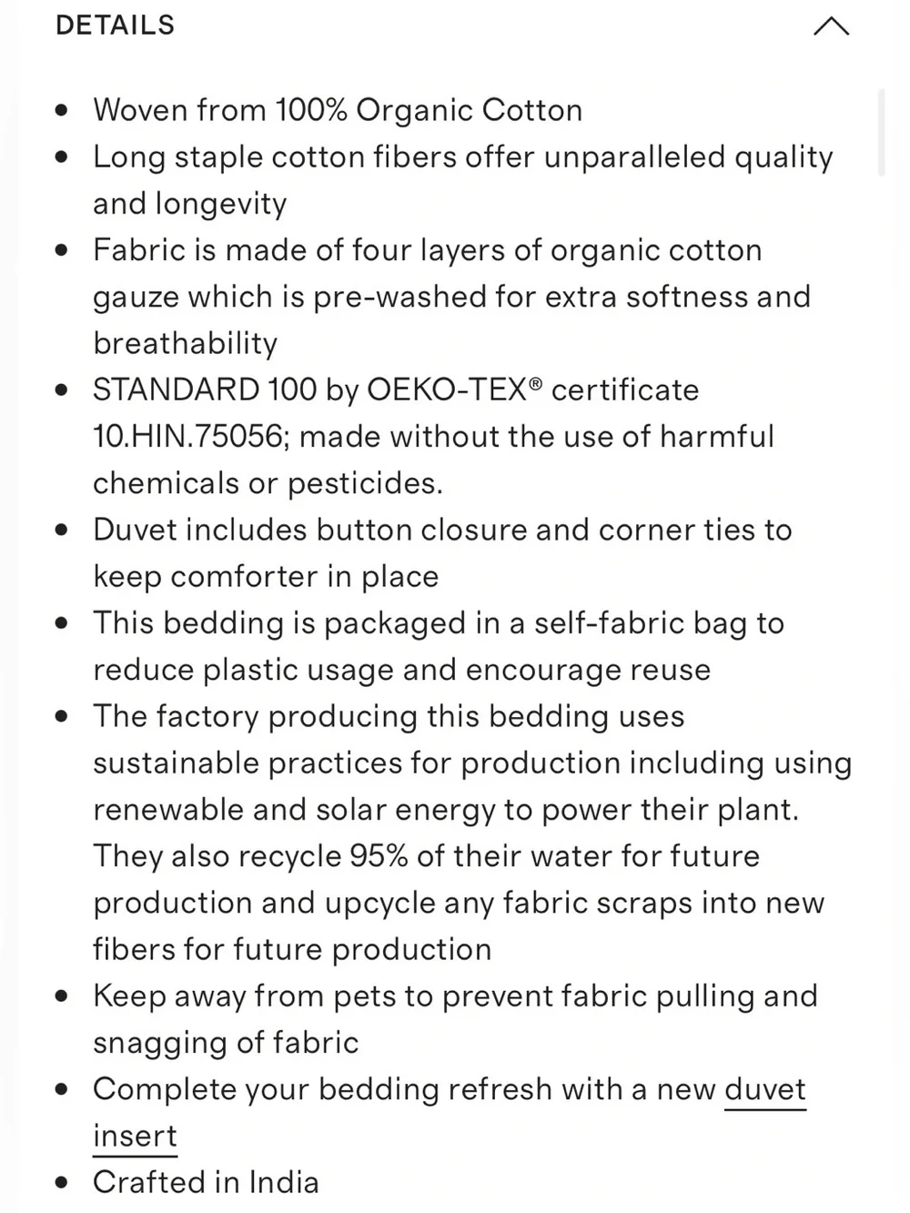 NWT Quince Organic Cotton Gauze Duvet Cover Set, King/Cal King (Espresso)